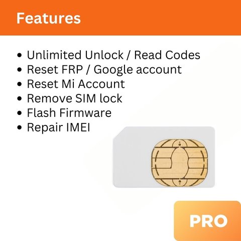 Смарт-карта для донгла NCK Pro (активована для NCK Dongle + UMT) Прев'ю 2