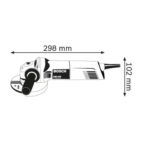 Угловая шлифмашина Bosch GWS 1400 Превью 1