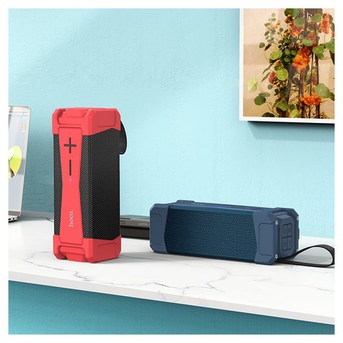 Портативная беспроводная колонка Hoco HC6, красная, bluetooth 5.0, 10W*2, #6931474749062 Превью 2