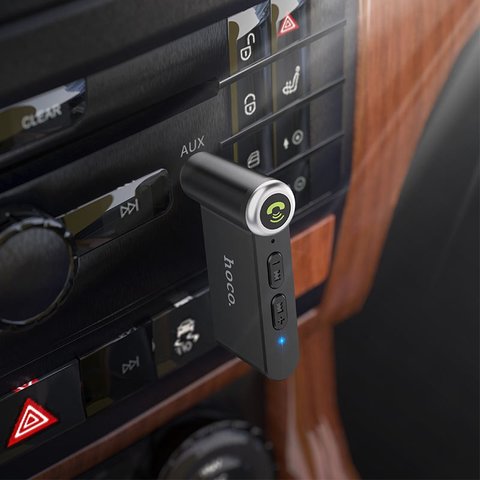 FM-трансмиттер Hoco E58, черный, с кнопкой, USB тип-C, TRS 3.5 мм, #6931474748768 Превью 4