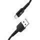 Cable USB Hoco X30, USB tipo-A, micro USB tipo-B, 120 cm, 2 A, negro, #6957531091141 Vista previa  1