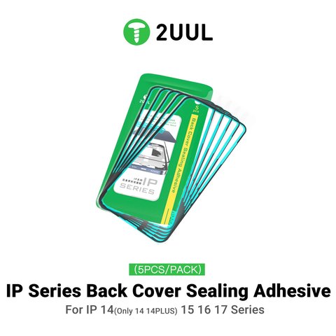 Adhesivo para panel trasero de carcasa (cinta doble faz) 2UUL BA16PM puede usarse con Apple iPhone 16 Pro Max, 5 uds., adhesive Vista previa  1