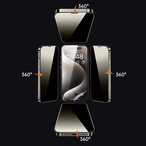 Hydrogel Film Sunshine SS-075FS, (Anti-Peeping, 180 mm, 120 mm, 25 pcs, 360°) Preview 4