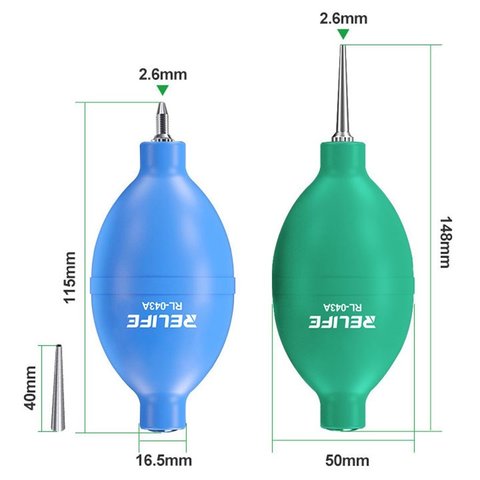 Perilla de aire RELIFE RL-043A , verde, 2 in 1 Vista previa  8
