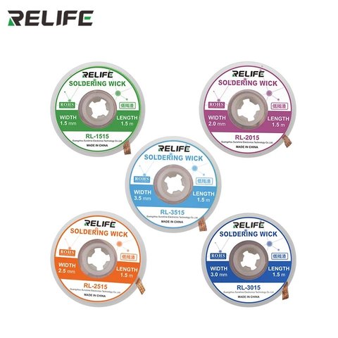 Malla para desoldar RELIFE RL-3515, W. 3.5 mm, (L) 1.5 m Vista previa  2