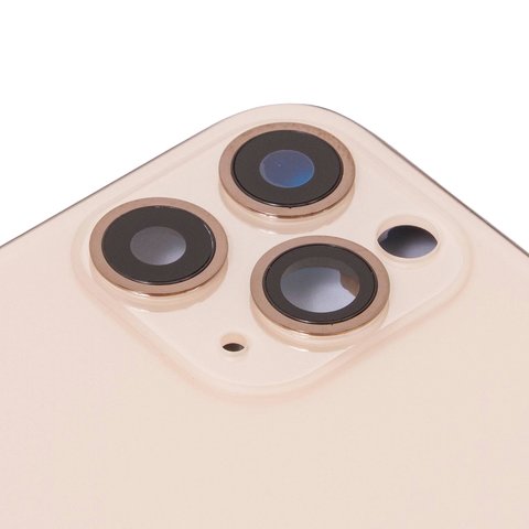 Корпус для iPhone 11 Pro, золотистый, с держателем SIM-карты, с боковыми кнопками, matte gold Превью 1