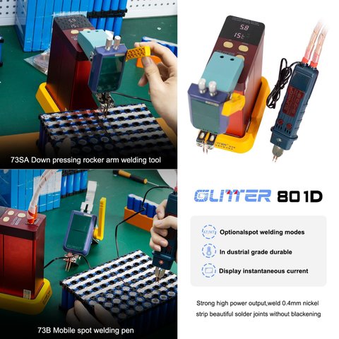 Апарат точкового зварювання Glitter 801D, 12 кВт Прев'ю 2
