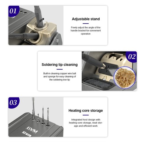 Паяльная станция Sunshine H3 210, цифровая, 80 Вт Превью 10