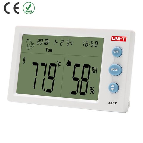 Medidor de temperatura y humedad relativa UNI-T A13T Vista previa  1